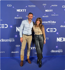Andrea con Saul Craviotto